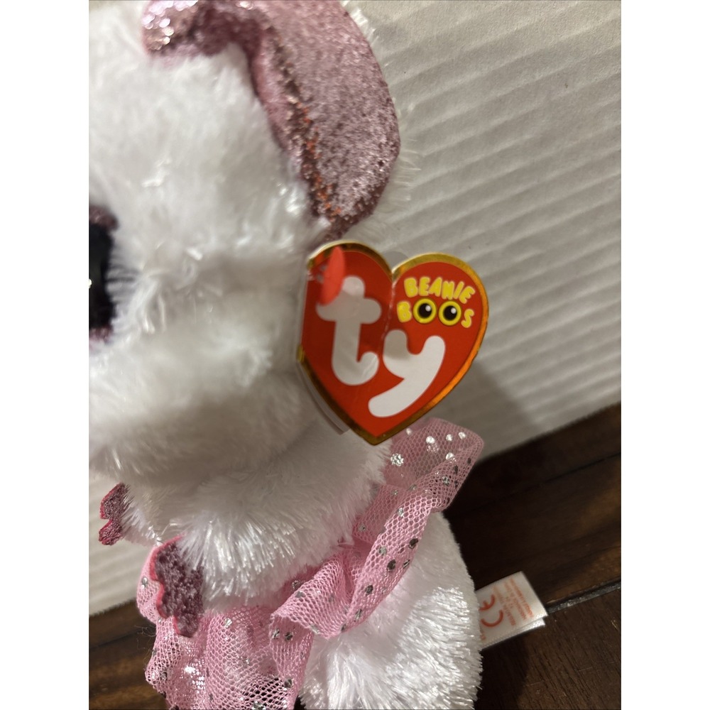 TY Beanie Boos - NINA the Mouse (Glitter Eyes)(Medium Size - 9 inch) - Boo Plush - Picture 3 of 5